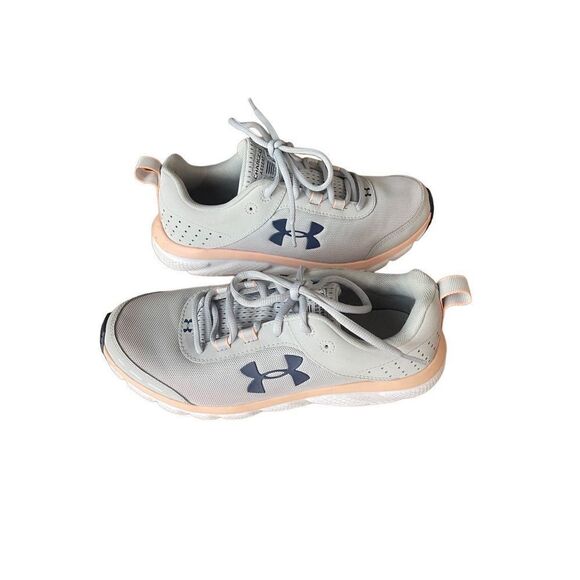 Under Armour Womens Gray Charged Assert 8 Athletic Running Shoes Size 9 - Picture 1 of 11
